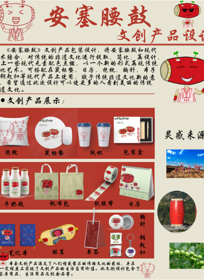 “聚劲鼓”——安塞腰鼓文创产品设计