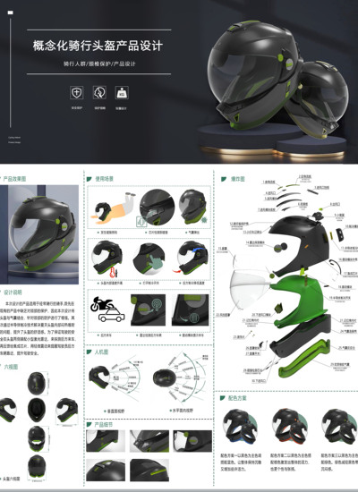 概念化骑行头盔设计