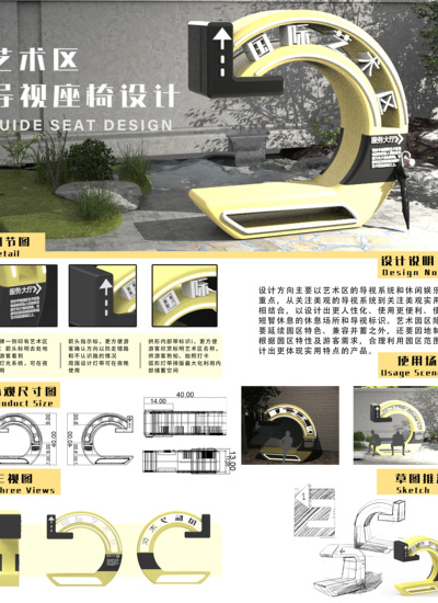 艺术区导视牌设计