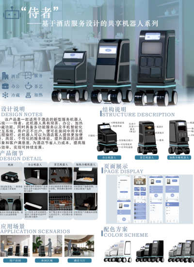 侍者 -基于酒店服务设计的共享机器人系列