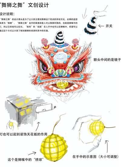 “舞狮之舞”文创设计