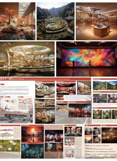 秦岭山下一点红寨沟村朱鹮主题研学科普馆